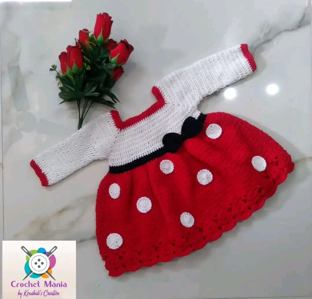 Crochet baby frock