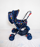 Babyhug Reversible Handle Stroller Reclining Foldable Baby Pram