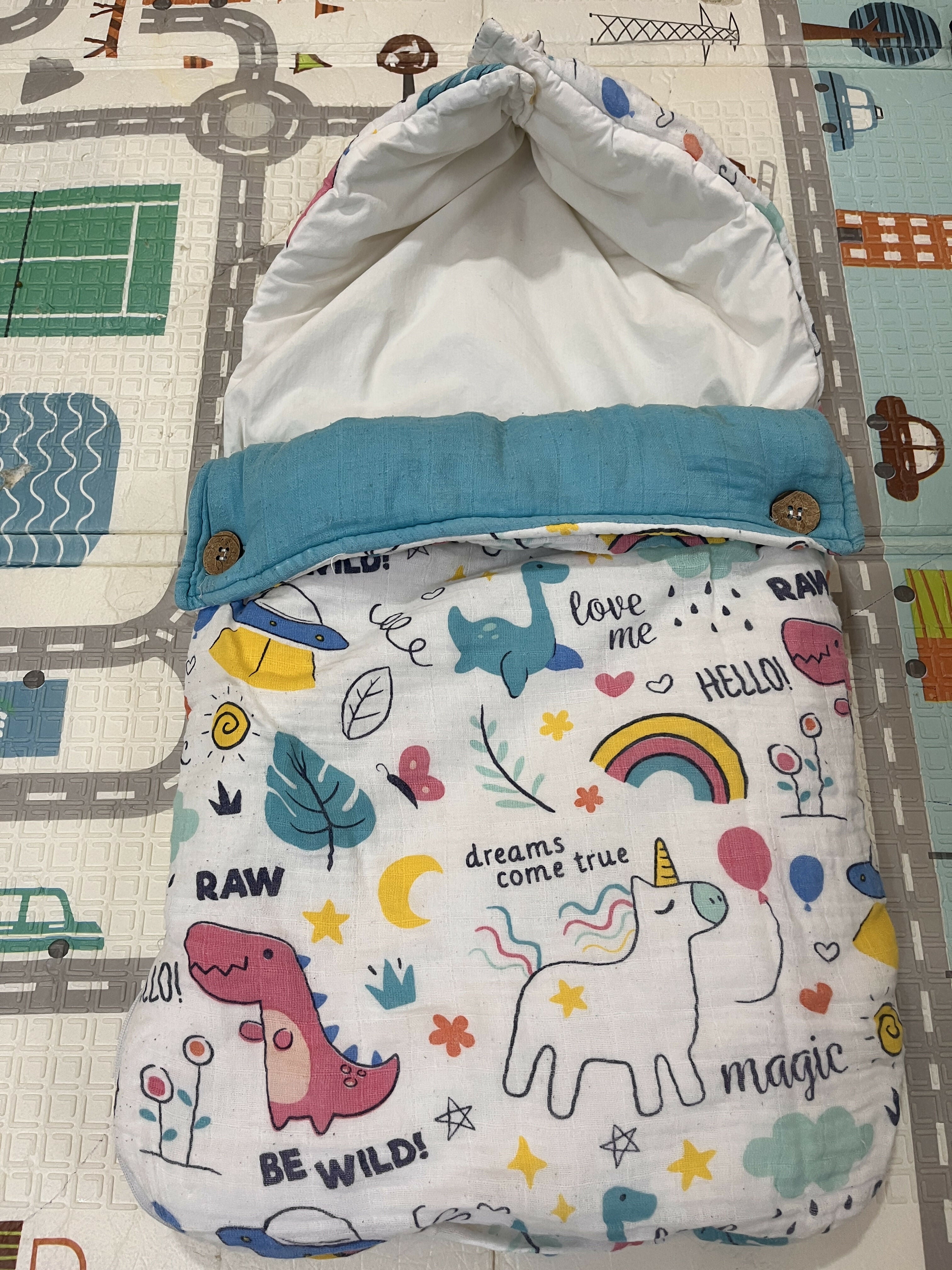 HAUS & KINDER 3 in 1  Baby Sleeping Bag and Carry Nest