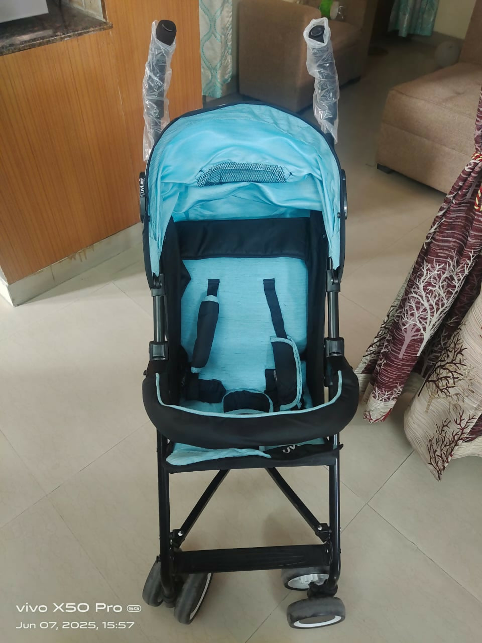 LuvLap City Buggy stroller – compact, reclining, and travel-friendly pram for growing babies.

