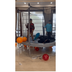DECATHLON Trampoline with Netting, Supports up to 150 kg, 360° Tool-Free Design