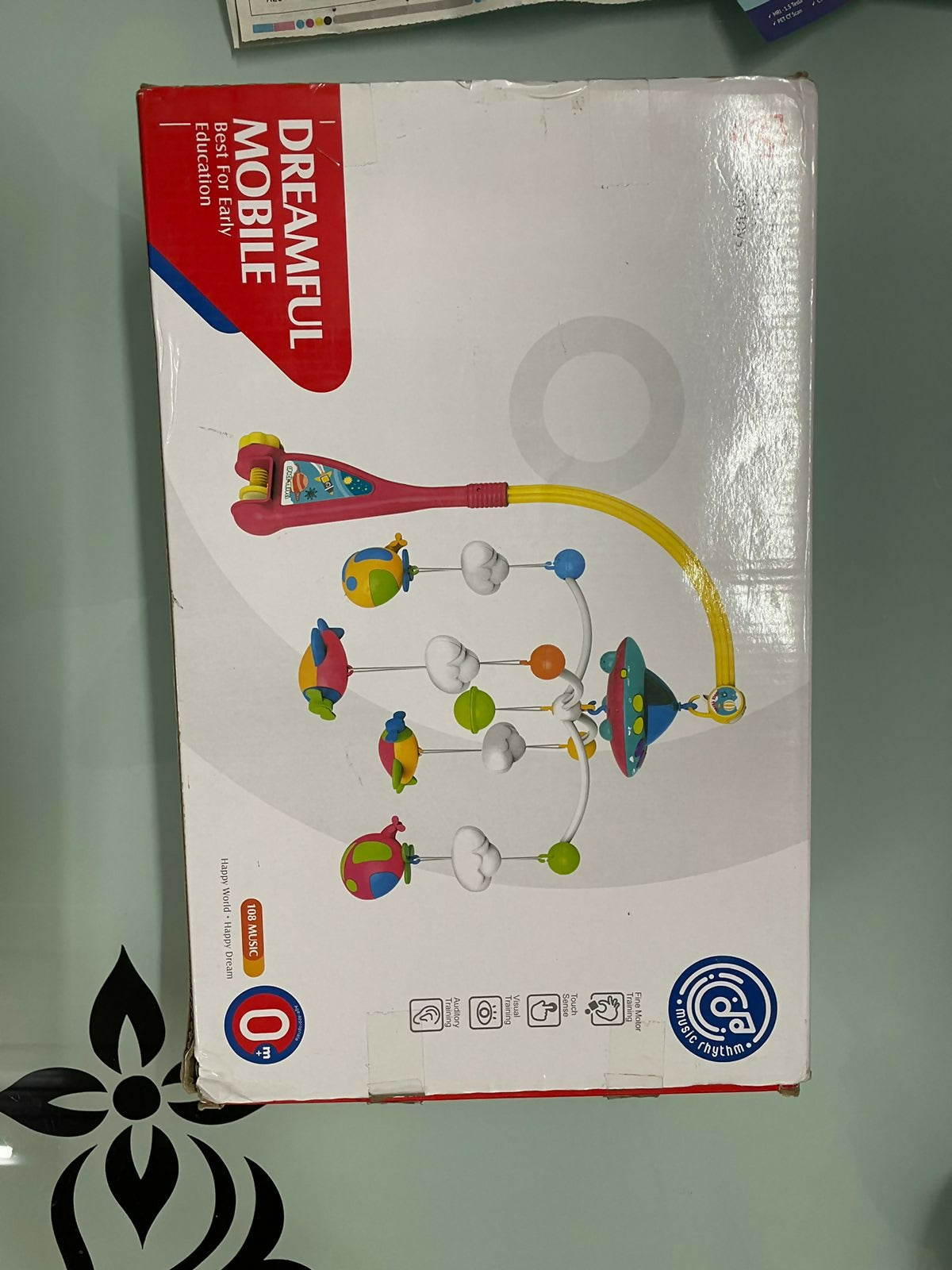 Huanger Baby Crib Hanging Toy Mobile with Lights and Music, Moon and Stars Projection for Infant - PyaraBaby