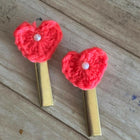 Handmade Crochet Hair Clips for Girls | Cute & Soft Baby Hair Accessories | Colorful Designer Clips