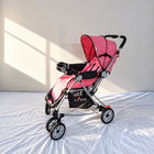 1st  STEP GRANDE  Baby Stroller Rocker Pink Black Reversible Reclining Foldable B182