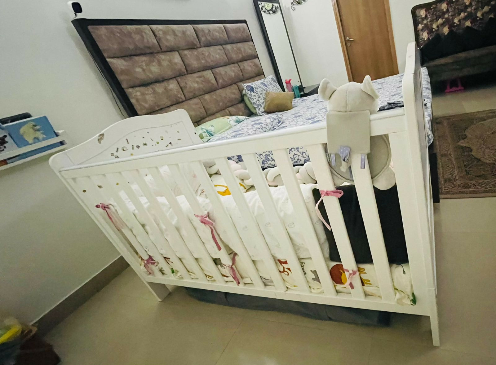 MOTHERCARE Darlington Baby Cot/Crib Bed- White