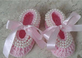 Crochet baby girl booties - PyaraBaby