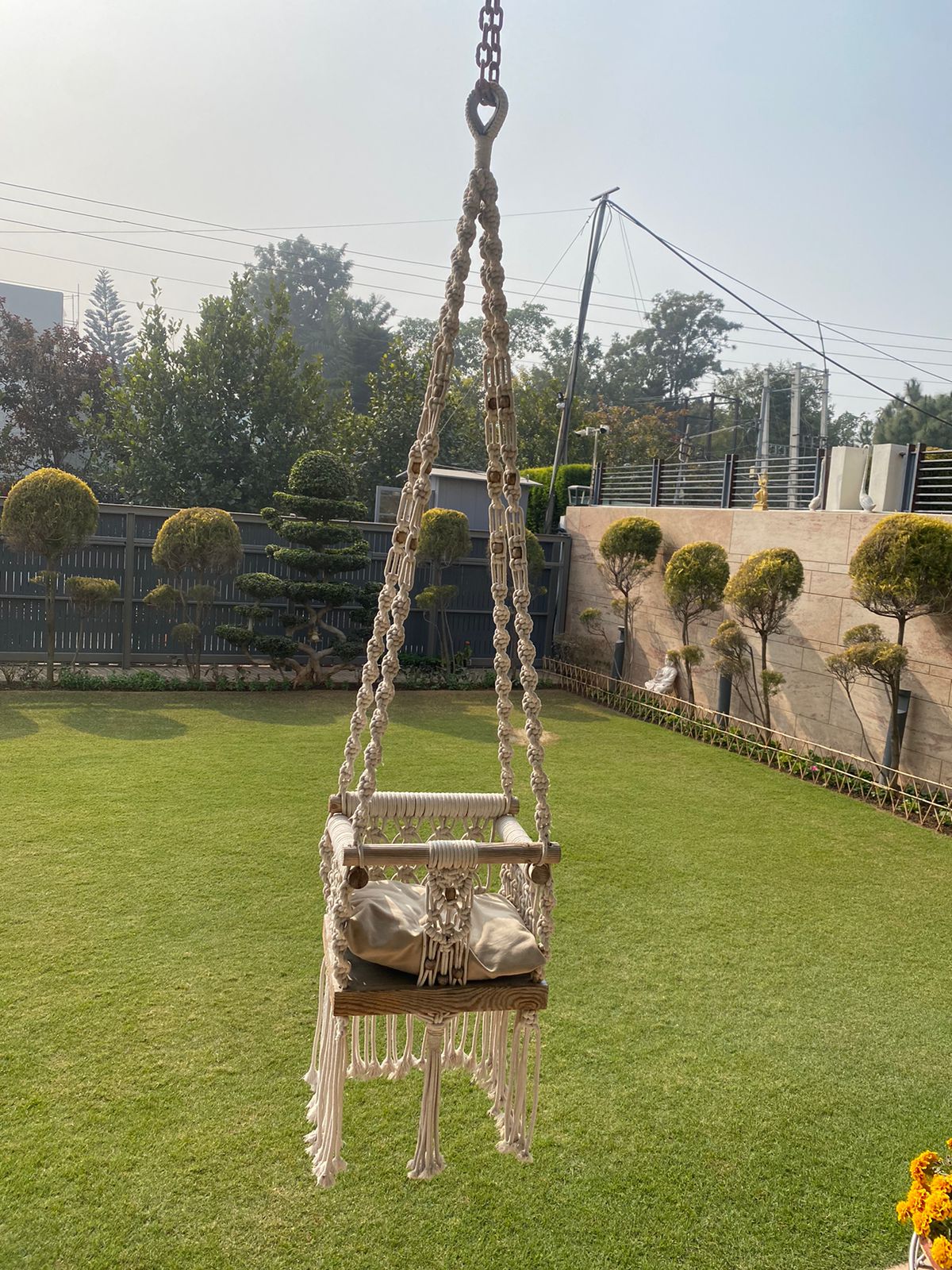 Macrame Baby Swing (hang Indoor or Outdoor) - PyaraBaby