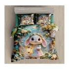 Bunny-themed bedding set 