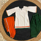Kurti, Pant and Dupatta Set for Girls in the National Flag- Tricolour independence/Republic  day dress Colour