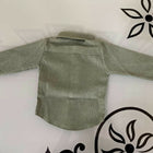 Toddler Baby Boys Awabox Shirt Jacket Coat Long Sleeve Button-Down Casual Daily Spring Fall Top Outwear, Green, 6-12 months - PyaraBaby