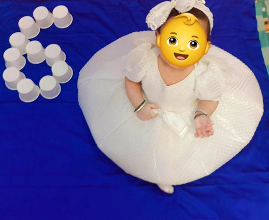 Dress your baby girl in style with this charming and comfortable frock—perfect for any occasion and designed for endless fun!