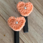 Handmade Crochet Hair Clips for Girls | Cute & Soft Baby Hair Accessories | Colorful Designer Clips