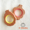 BABYCOV Cute Pineapple and Grapes Natural Neem Wood Teethers for Babies | Natural and Safe | Goodness of Organic Neem Wood | Both Chewing and Grasping Toy | Set of 2 (Age 4+ Months)