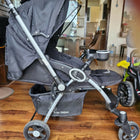 R FOR RABBIT Chocolate Ride Stroller/Pram For Kids - Reversible Handle, Multiple Recline Positions, Cup Holder with Meal Tray, 5 Point Safety Harness, Storage Basket