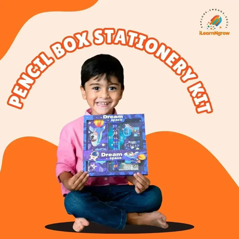 I LEARNNGROW Pencil Box stationery kit + Pencil Gripping Box