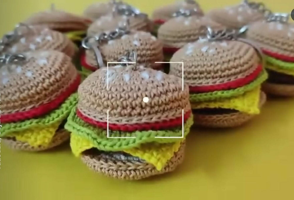 Burger keychain