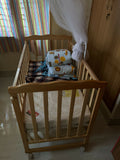 BABYHUG Montana Wooden Cot/ Crib  Dimensions: L107×W60×H85 cm