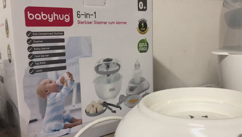 BABYHUG 6 in 1 Steam Sterilizer Cum Warmer