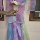 multicolour Palazzo with Jacket and Inner
