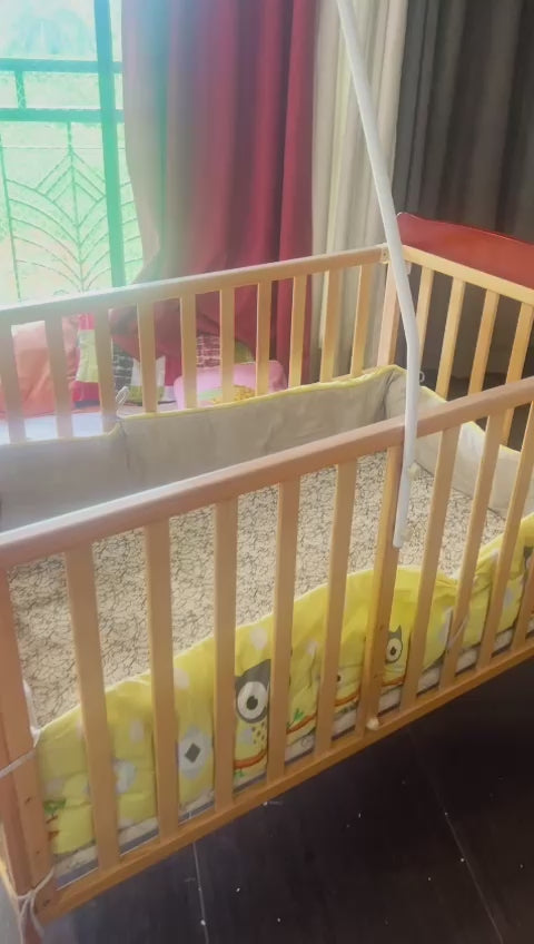 Ensure your baby sleeps soundly with the BABYHUG Crib/Cot for Baby, offering safety, comfort, and style for peaceful nights and restful naptimes.