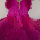 1st Birthday Heavy Handwork Pearl Eavy Ruffles Fioidered Yorst Birthday Frock/Dress