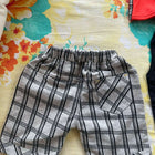 CITYBOY Dress with Sleeveless TShirt (Black), Red cotton jacket (Half Sleeves) and Printed Nicker - PyaraBaby