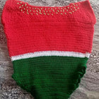 Handmade crochet Watermelon Cap and Socks Set for babies, featuring a playful watermelon design and soft, cozy materials.