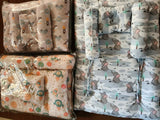 Soft imported baby pillow bedding set with elephant and space-themed prints, cushioned sides, and comfortable support for newborn babies.