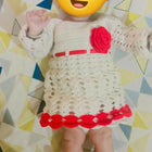 Charming Dress, Booties, and Cap Set for Baby - Perfect Outfit for Special Occasions.