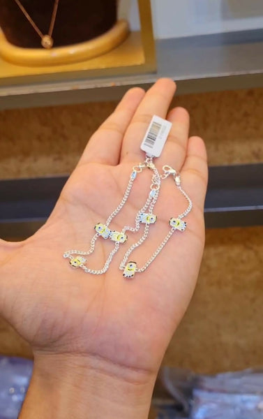 Silver Hallmark Silver Jewelry Payal/Anklets for Baby Girl