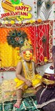 Adorn your child with the enchanting Krishna Costume – complete with a traditional maala and earrings, perfect for festive celebrations and special occasions.