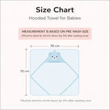 COCOSHELL Muslin Cotton Hooded Towel 70X70 Cm  Single Layer Towel