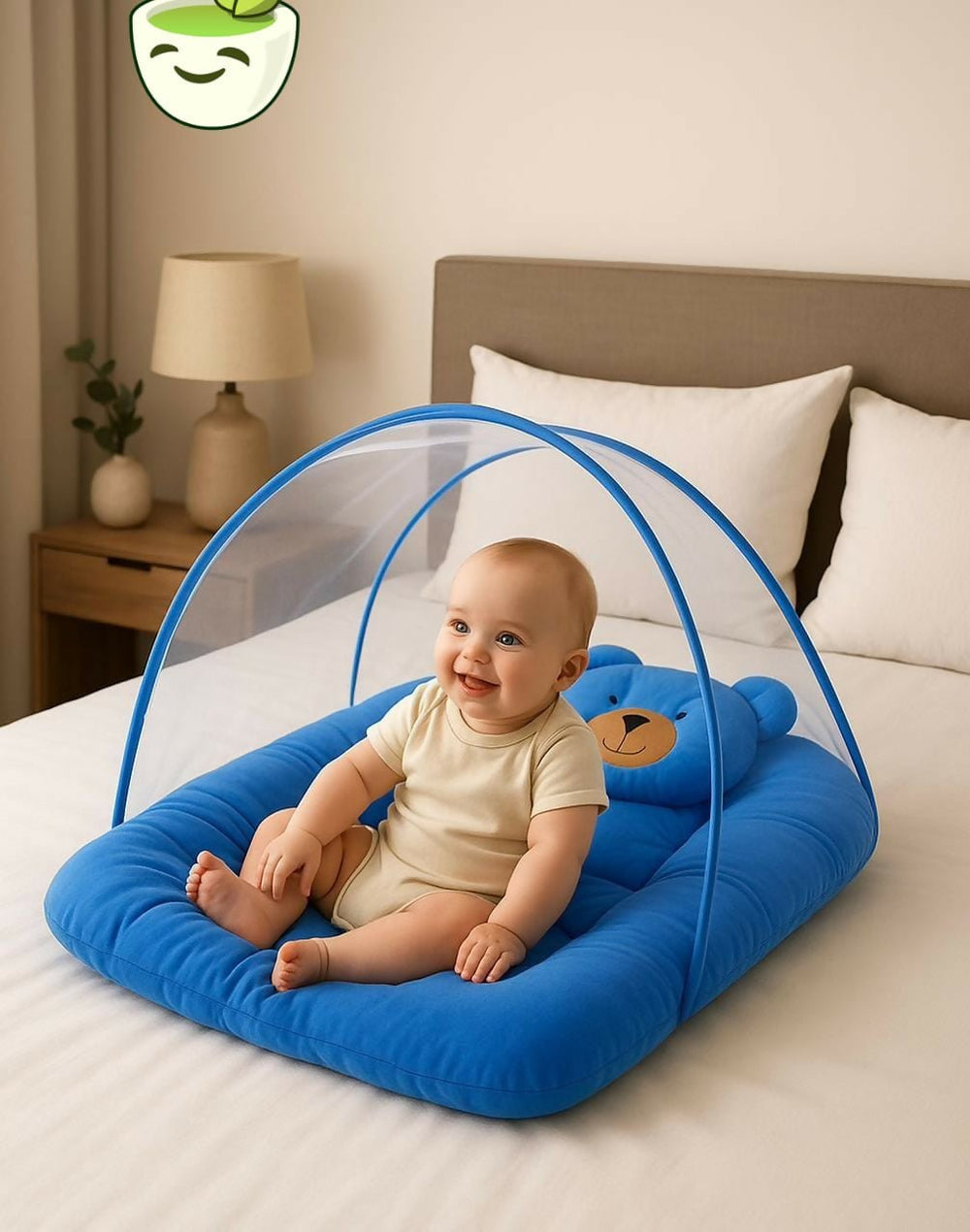 Baby bedding set with mosquito net