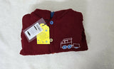Goyal Sons Winter Red Woolen Romper with Fleece Inside – Warm, cozy, and perfect for keeping your baby snug in chilly weather.