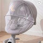 Babyhug Electric Rocker with Mosquito Net - Grey| Baby Swing Cradle