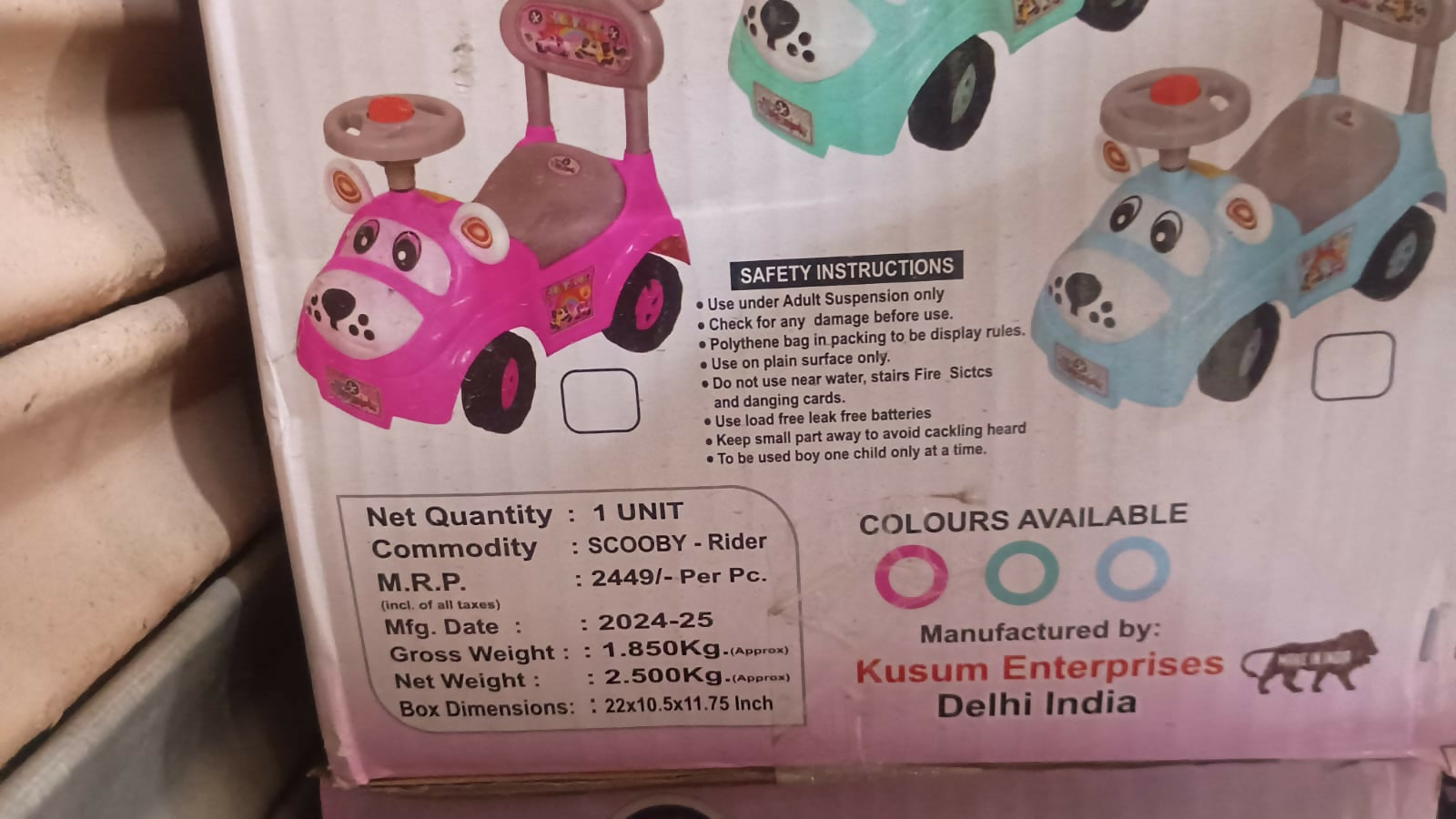 Kids Scooter - Pink and Blue