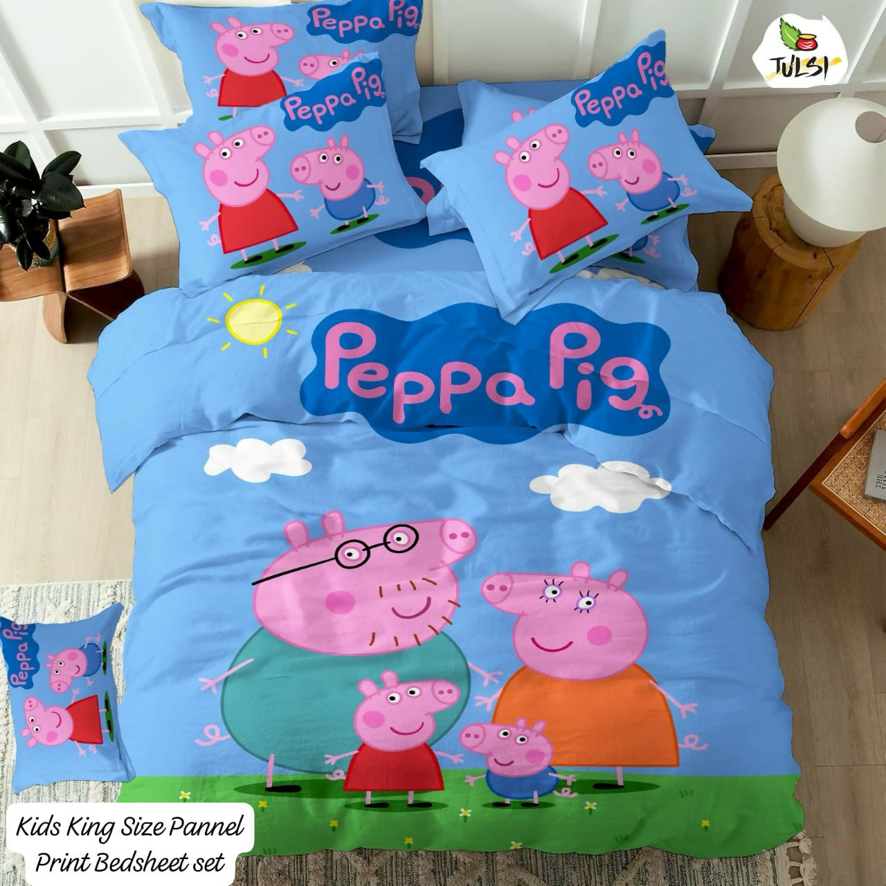 Peppa Pig bedding set with characters 