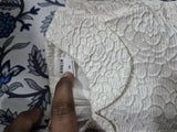 SHEIN Party Wear  White With Golden Shiny Thread Work Baby Dress