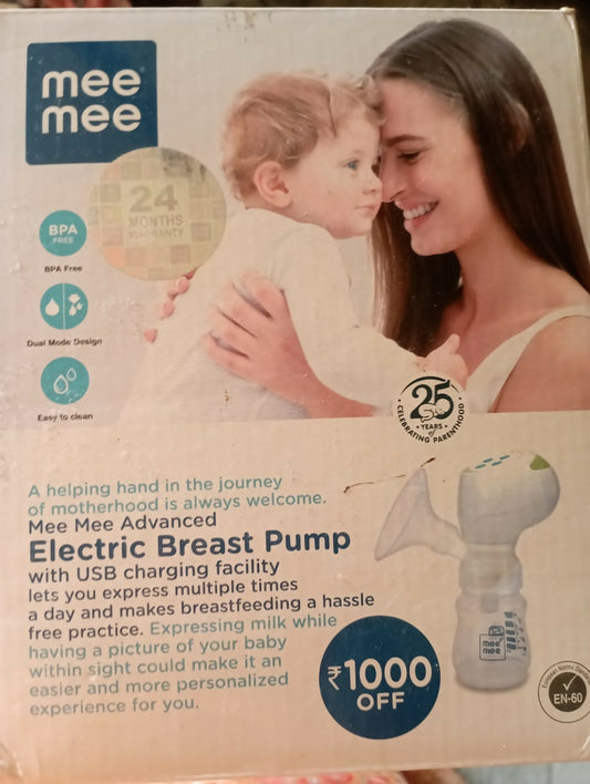 Make breastfeeding easier with the MEE MEE Advanced Electric Breast Pump, offering adjustable suction levels and portability for nursing mothers.