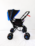 LuvLap Reversible Handle Stroller Foldable Reclining Baby Pram