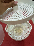 Keep your baby's feeding essentials clean and safe with the CHICCO Baby Steriliser/Sterilizer for Baby, offering efficient steam sterilization for bottles, nipples, pacifiers, and more. With its spacious design and user-friendly controls, it's the perfect addition to any parent's kitchen.