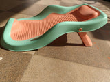 Star and Daisy Baby Bath seat - Anti-Slip Bathing for 0-1 Year Upgraded Design for Babies – Orange-Green