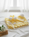 Childsafe Acrylic Yarn Handmade Cap, Booties and Blanket Set