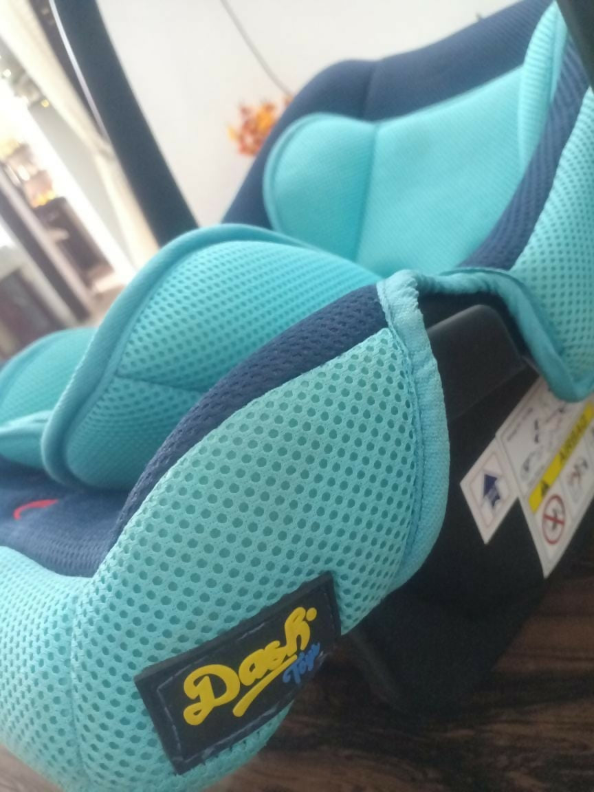 Shop now for the DASH Multipurpose Baby Carry Coat Cum Car Seat in Blue, featuring a recline position, adjustable harness, and ergonomic handle for ultimate safety and comfort!