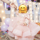 JINGLE BELLS Party Wear Peach Frock/Dress