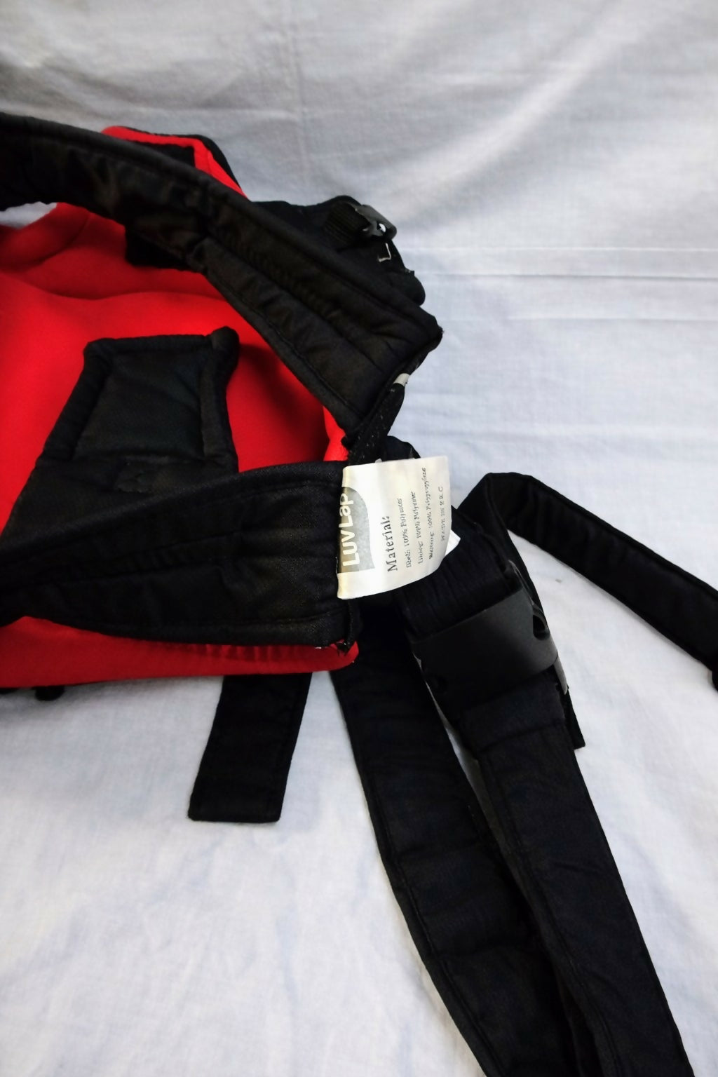 LUVLAP 2 in 1 Adjustable  Baby Carrier, Redblack 