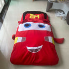 Transform bedtime into a thrilling adventure with the Red Toy Car Bed with Attached Blanket – a vibrant and cozy race car bed that ensures your child stays warm and secure all night.