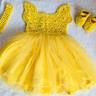 Shop now for our Handmade Crochet Customizable Frock/Dress for Baby Girl, combining elegance, comfort, and personalization for your little one!