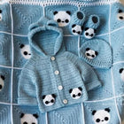 Baby blanket, sweater, beanie, and booties set for warmth and comfort, crafted from baby-safe materials, perfect for everyday use or gifting.