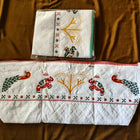 White baby khoya bedding set with traditional Rajwadi embroidery design, soft cushioned and designed for safe newborn sleeping
